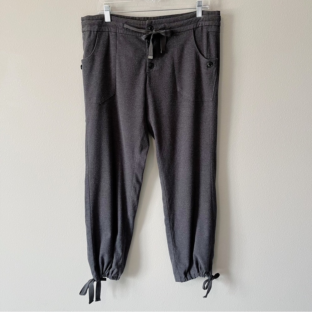 Anthropologie Daughters of the Liberation Gray Button Up Jogger Pants Size 8